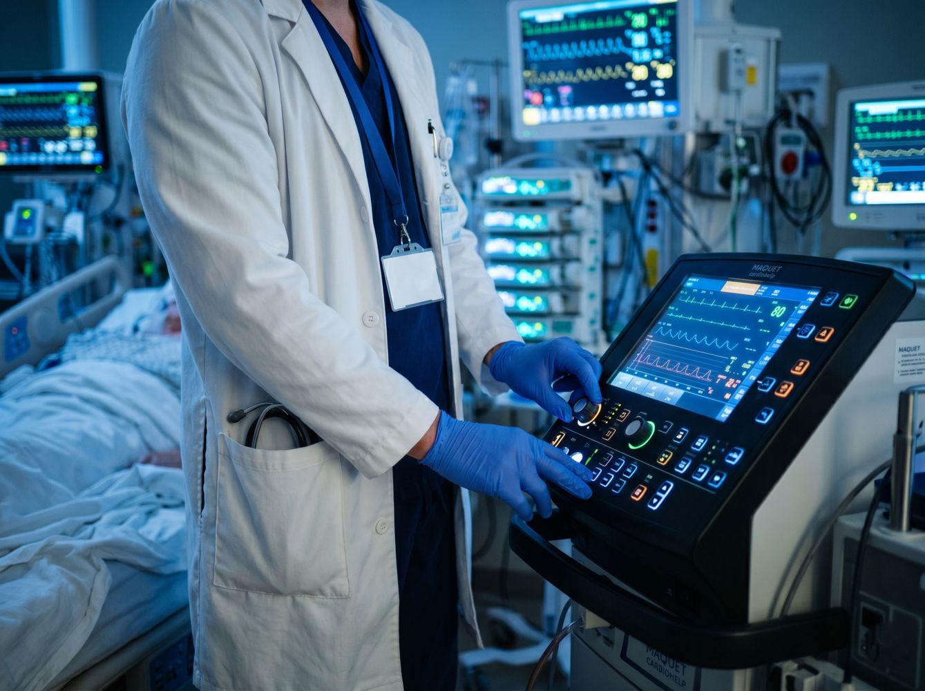 ECMO critical care with Dr Manjunath M N at KIMS Electronic City